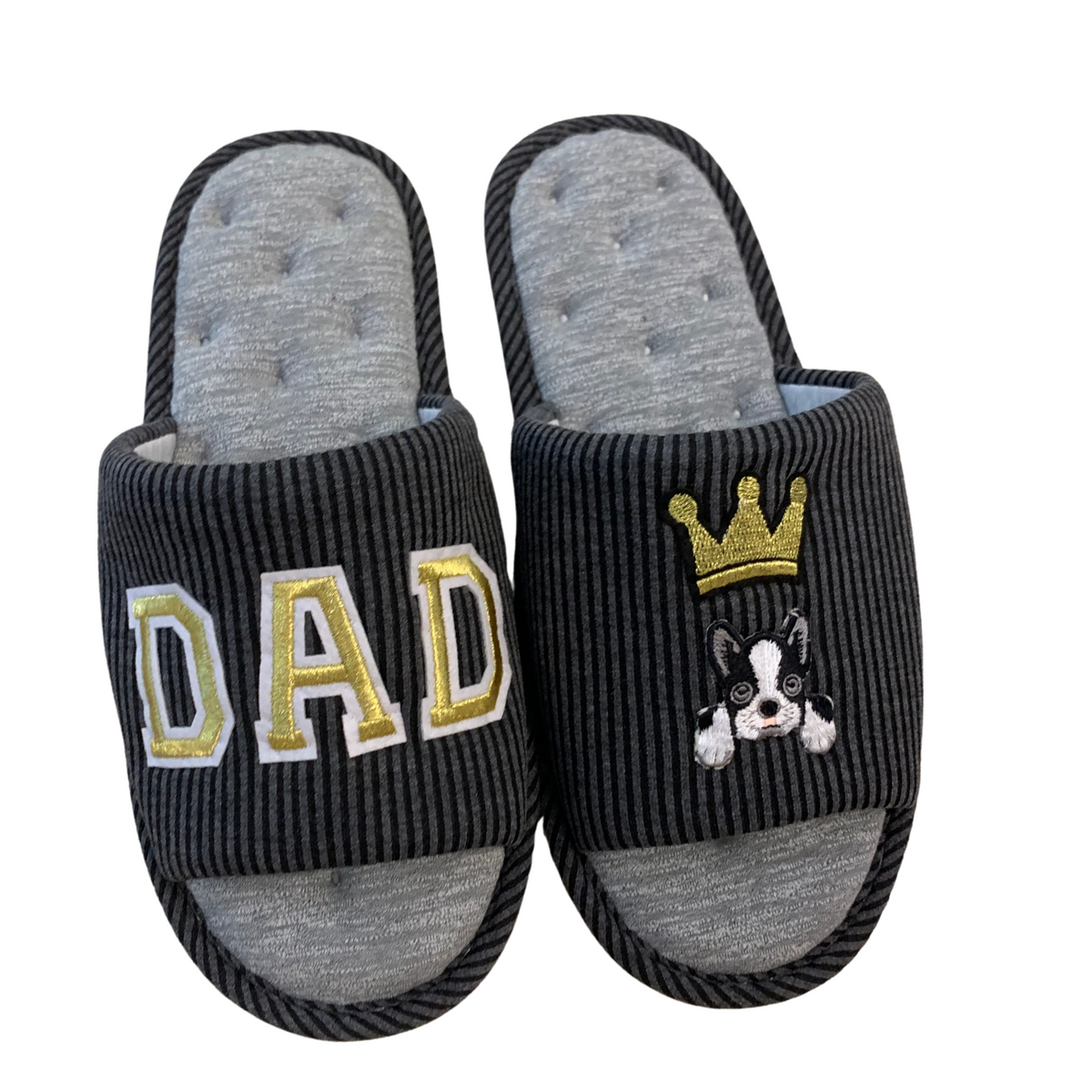 Pantuflas Negras Abiertas