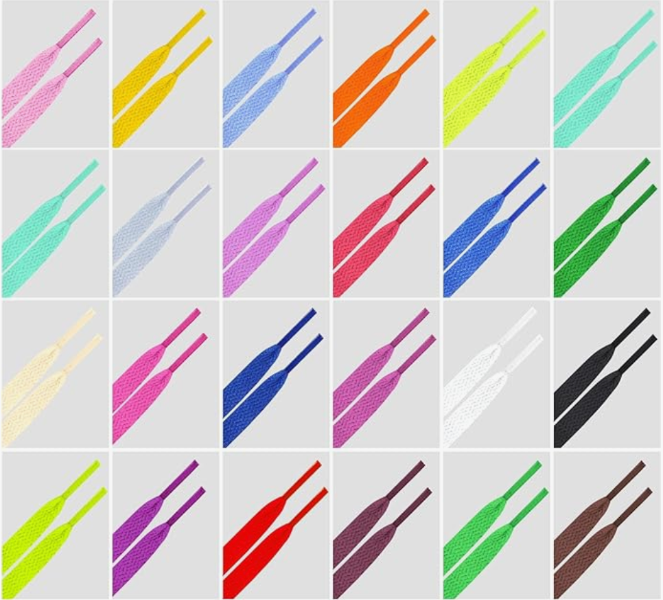 Cordones de colores lisos