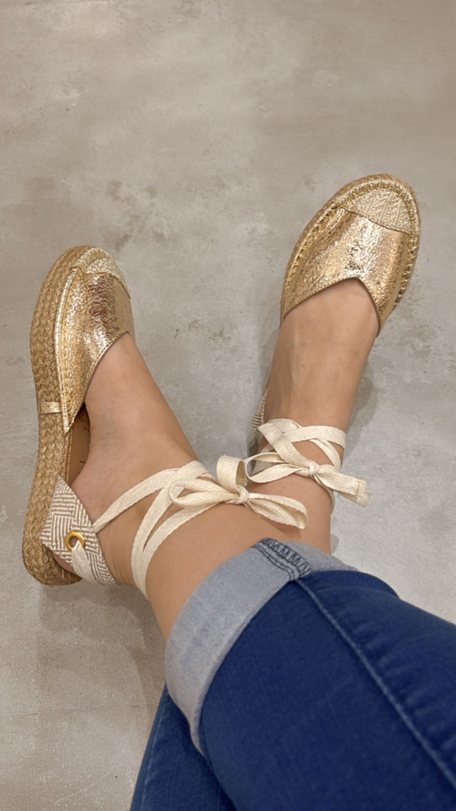Eva Espadrilles Gold